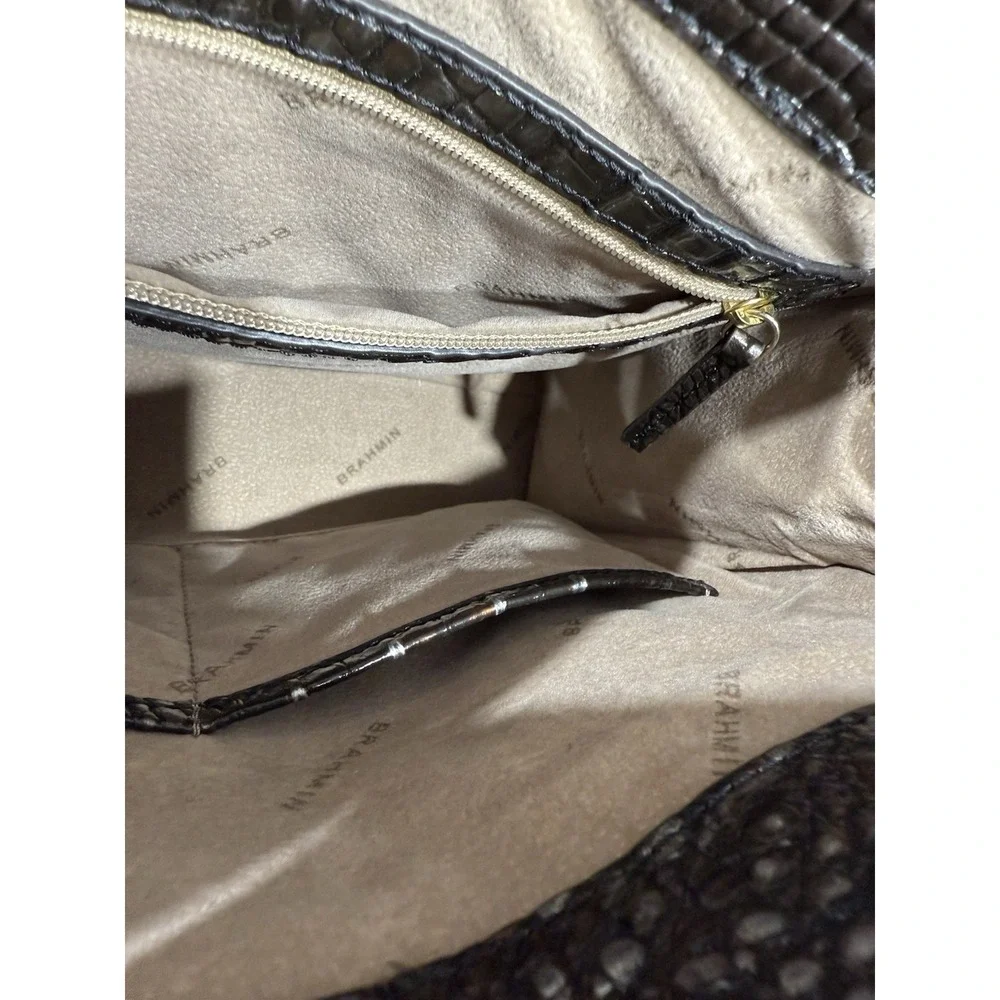 BRAHMIN Anywhere‎ Convertible Satchel Ironwood Melbourne Leather Handbag